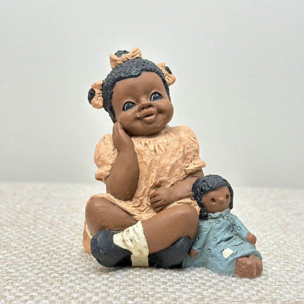 MARTHA HOLCOMBE God Is Love RACHEL #164 Figurine 1985 Black Girl‎ Vintage